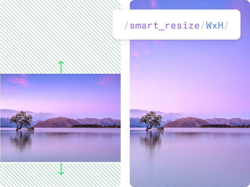 Smart background stretching example