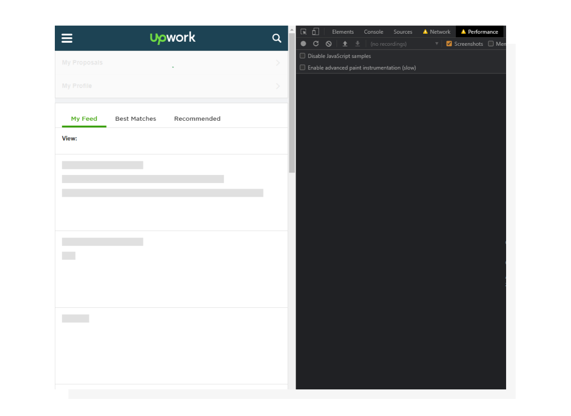 Content block placeholder to avoid layout shifts