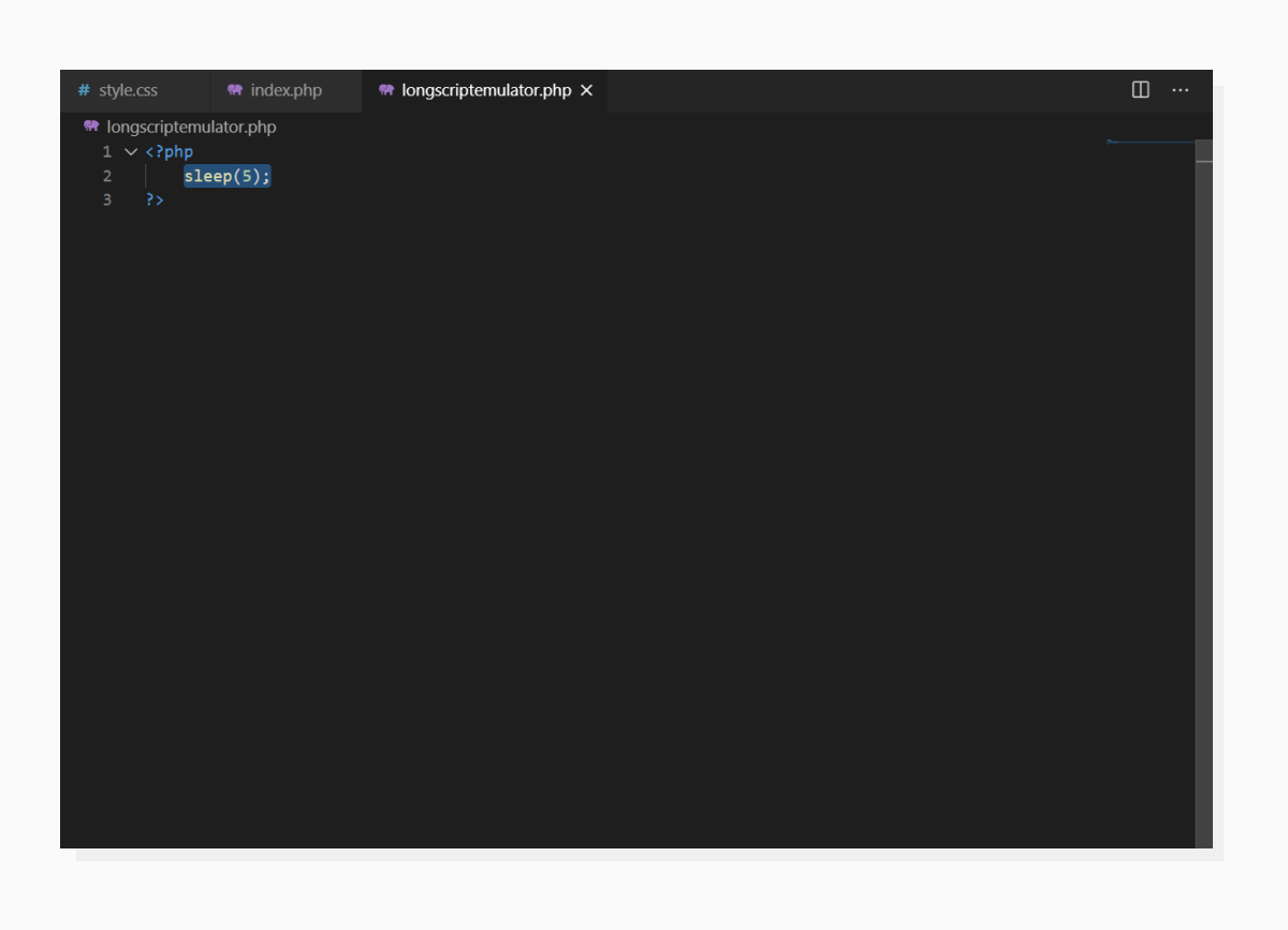 PHP sleep() function
