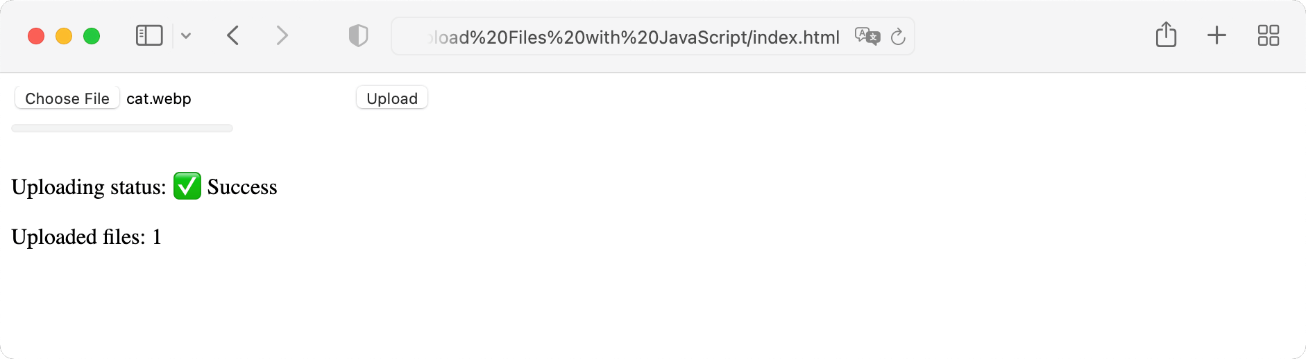 Count the number of files uploaded