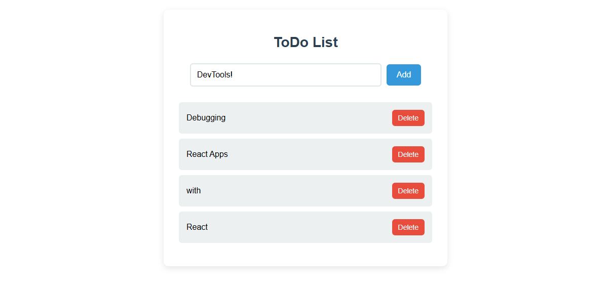 Simple ToDo List app concept